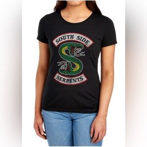 NEW! Black 'South Side Serpents Riverdale Graphic Tee Medium